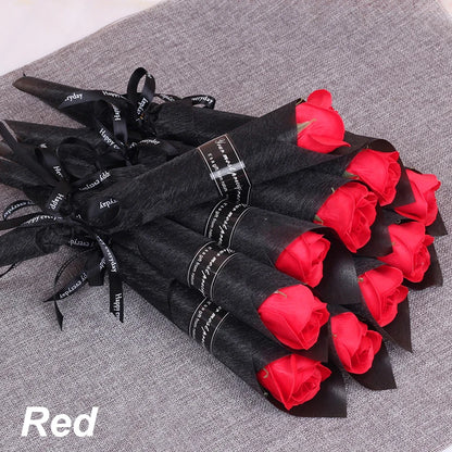 5/10/20 Pcs Red Rose Bouquet Artificial Flower Eternal Rose Valentine's Day Teacher's Day Mother's Day Gift Giving Bunch Flower