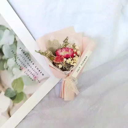Preserved Baby's Breath Dried Flower Bouquet, Ins Popular Gypsophila, Birthday Gift for Best Friend Girlfriend, Home Decoration