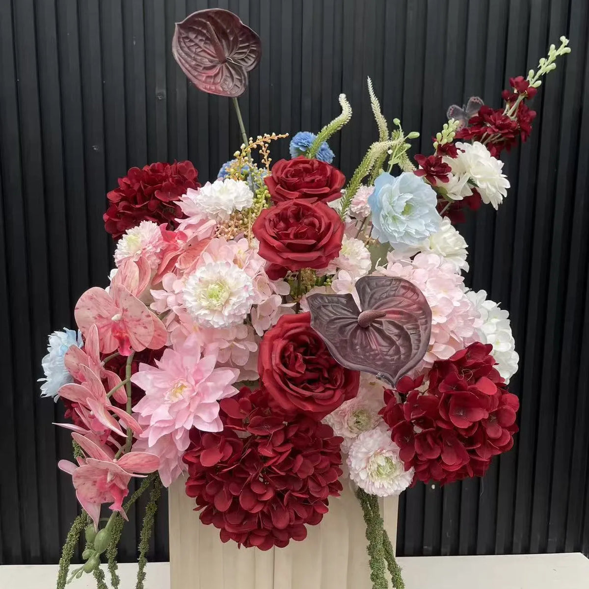 Wedding Props Artificial Flower Ball Luxury Floral Arrangements Table Centerpieces Flower Ball Road Lead Flower Prop Party Decor