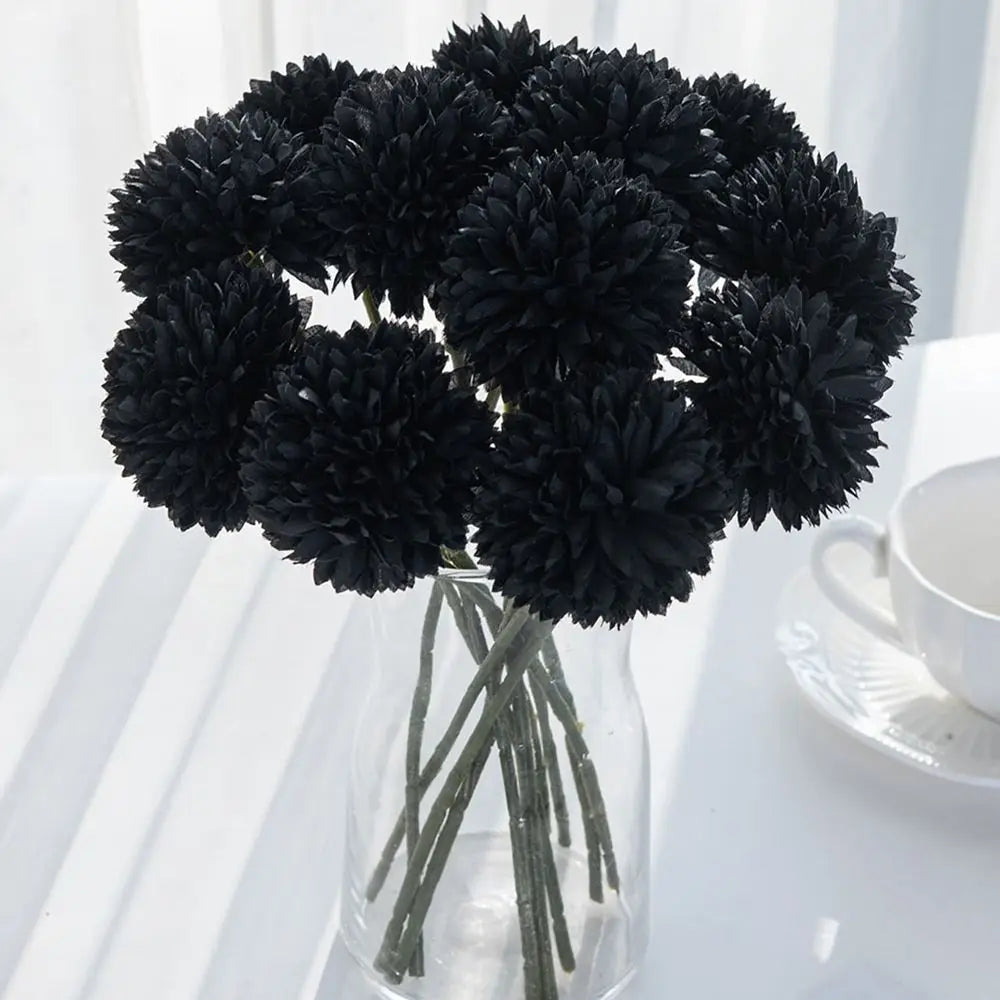 3/5PCS Artificial Flower Silk Dandelion Hydrangea Room Vase Wreaths Wedding Bouquet Bridal Festival Party Yard Accessories Decor
