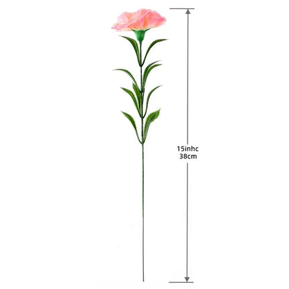 Artificial Carnations Pink Flowers 10pcs Silk Fake Flowers for Wedding Bouquets Floral Arrangements Mothers Day Gifts Home Decor