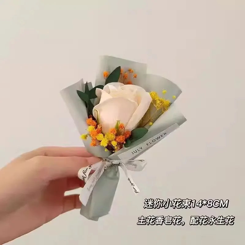 Preserved Baby's Breath Dried Flower Bouquet, Ins Popular Gypsophila, Birthday Gift for Best Friend Girlfriend, Home Decoration
