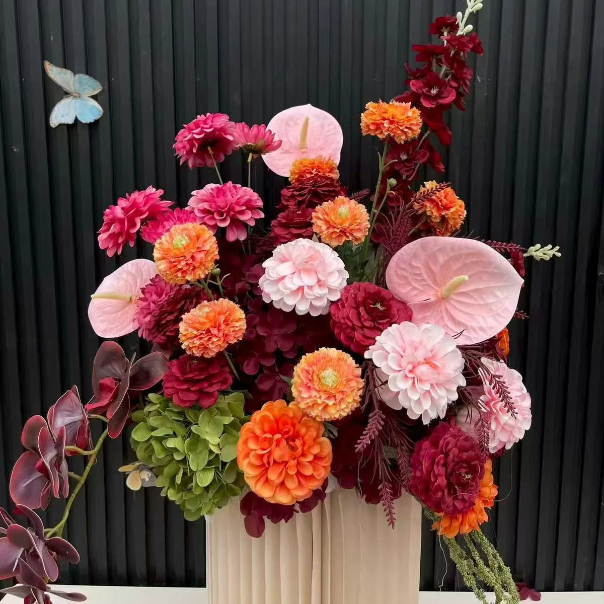 Wedding Props Artificial Flower Ball Luxury Floral Arrangements Table Centerpieces Flower Ball Road Lead Flower Prop Party Decor