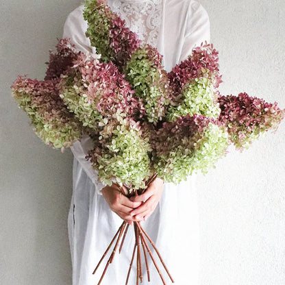 Natural Dried Flower Hydrangea Eternal Flower Bouquet Real Flower Arrangement Living Room Desktop Decoration Minimalist High-...