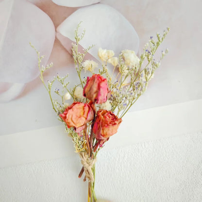 Preserved Flowers Vibrant Artificial Flowers Mini Bouquet Easy To Use Dried Flower Bouquet For Thoughtful Gifts Creative Home