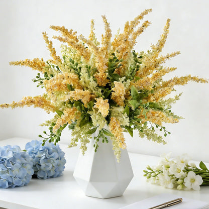 Artificial Silk Flowers Wedding Home Room Table Vase Outdoor Yard Holiday Party Bridal Bouquets Vases Props DIY Decorative Gifts