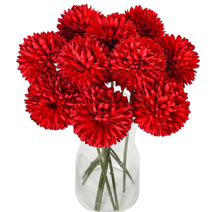 3/5PCS Artificial Flower Silk Dandelion Hydrangea Room Vase Wreaths Wedding Bouquet Bridal Festival Party Yard Accessories Decor