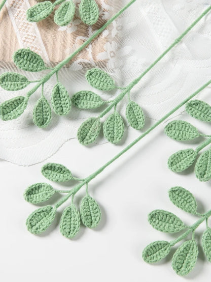 Artificial Flowers Handmade Crochet Yarn Rose  Mother's Day Wedding Bridal Bouquets Home Festival Graduation Gifts Diy Gift Box