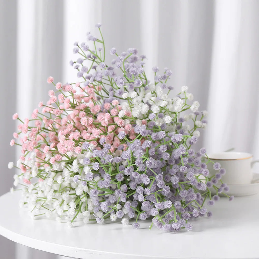 3/5/10pcs Gypsophila Artificial Flowers Gypsophila Fake Flower DIY Floral Bouquets Arrangement for Wedding Home Decor