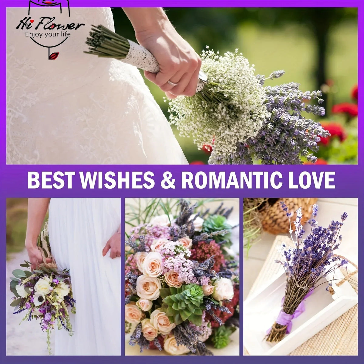 120g Fresh Dried Flowers Lavender Natural Bouquet Boho Home Decor Artificial Plants Gypsophila Wedding Valentines Day Decoration