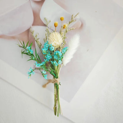 Preserved Flowers Vibrant Artificial Flowers Mini Bouquet Easy To Use Dried Flower Bouquet For Thoughtful Gifts Creative Home