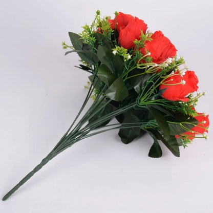 18 Heads Real Happy Lucky Flower 8 Colors Photography Photo Gift Valentine's Day Flowers Mini Natural Simulated Rose