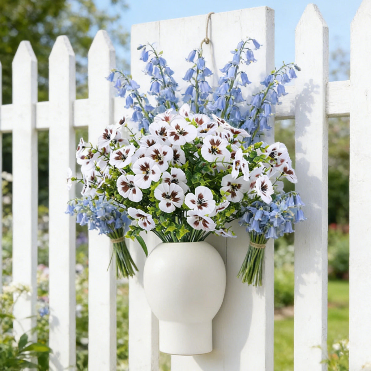 Artificial Silk Pansy Plants Outdoor Yard Event Party Holiday Wedding Bridal Bouquets Home Room Dining Table Vase DIY Decoration