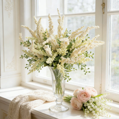Artificial Silk Flowers Wedding Home Room Table Vase Outdoor Yard Holiday Party Bridal Bouquets Vases Props DIY Decorative Gifts