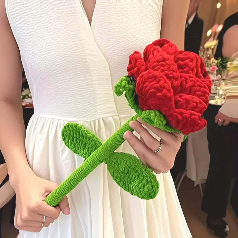 Handcrafted Large Sunflower and Carnation Bouquets, Realistic Red Roses, Valentine's Wedding, Mother's Decorations