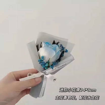 Preserved Baby's Breath Dried Flower Bouquet, Ins Popular Gypsophila, Birthday Gift for Best Friend Girlfriend, Home Decoration