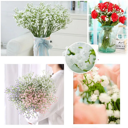 3/5/10pcs Gypsophila Artificial Flowers Gypsophila Fake Flower DIY Floral Bouquets Arrangement for Wedding Home Decor