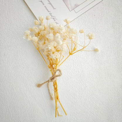 Preserved Flowers Vibrant Artificial Flowers Mini Bouquet Easy To Use Dried Flower Bouquet For Thoughtful Gifts Creative Home