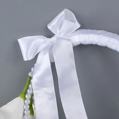 French Pearl Calla Lily Bridal Bouquet искусственные цветы для декора Bridesmaid Bouquets for Wedding Decoration Wedding Props