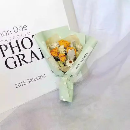 Preserved Baby's Breath Dried Flower Bouquet, Ins Popular Gypsophila, Birthday Gift for Best Friend Girlfriend, Home Decoration