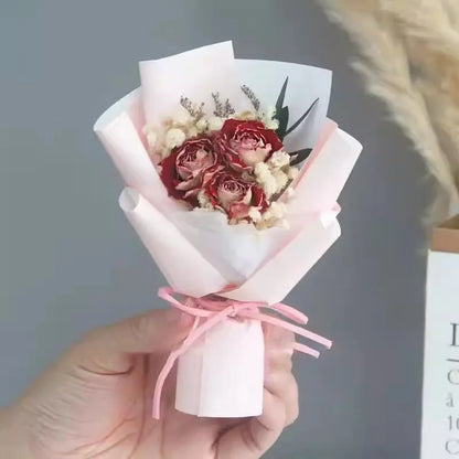 Preserved Baby's Breath Dried Flower Bouquet, Ins Popular Gypsophila, Birthday Gift for Best Friend Girlfriend, Home Decoration