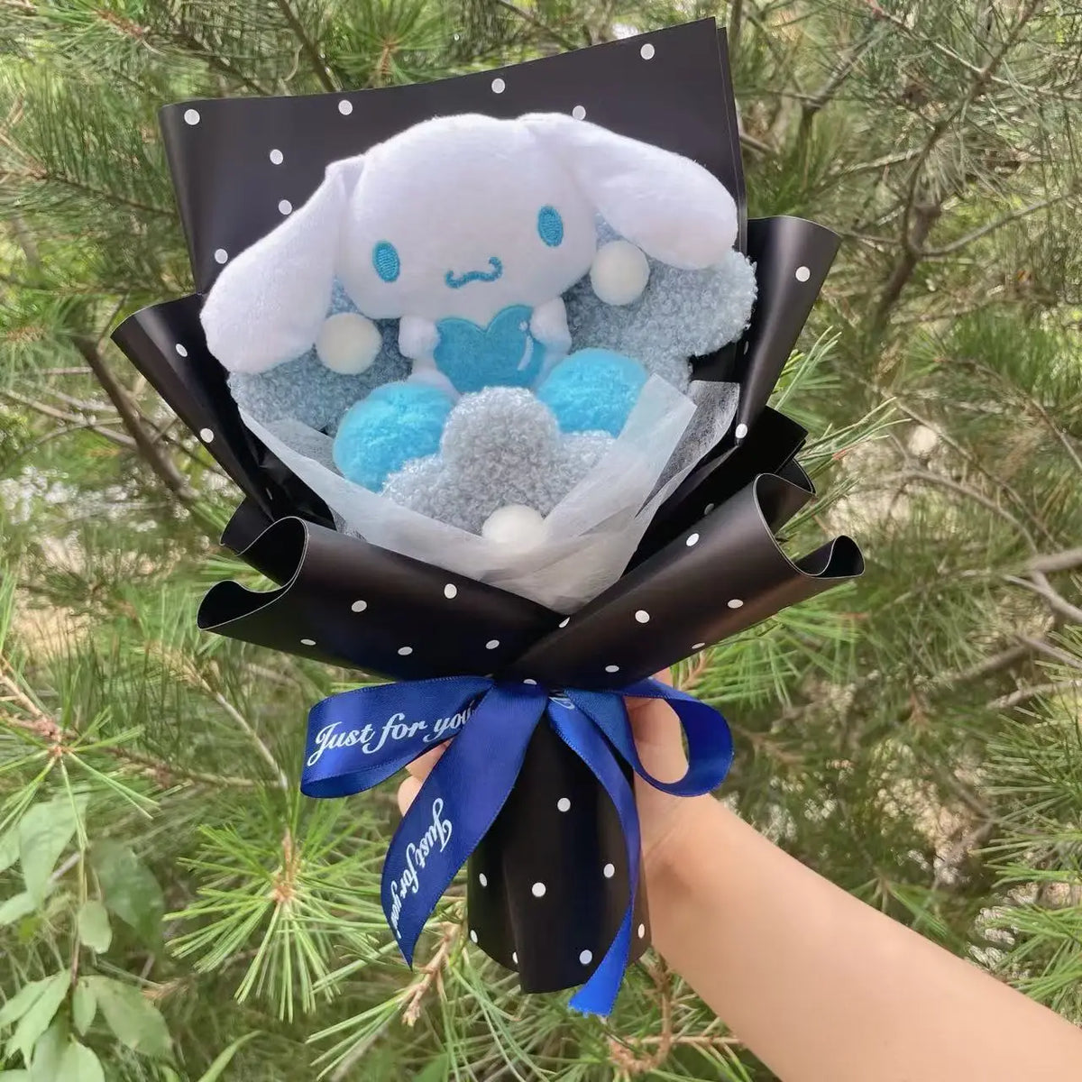 Cartoon My Melody Kuromi Cinnamoroll Kt Cat Plush Doll Creative Flower Bouquet Valentine Christmas Graduation Birthday Gift