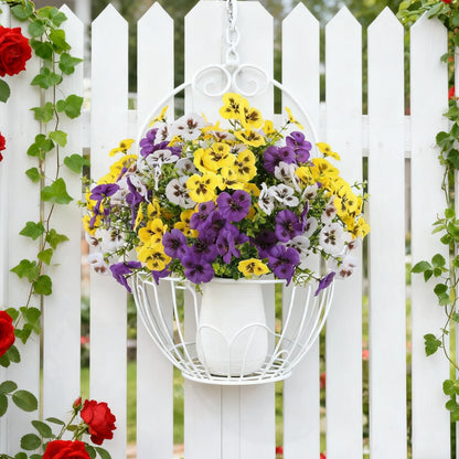 Artificial Silk Pansy Plants Outdoor Yard Event Party Holiday Wedding Bridal Bouquets Home Room Dining Table Vase DIY Decoration