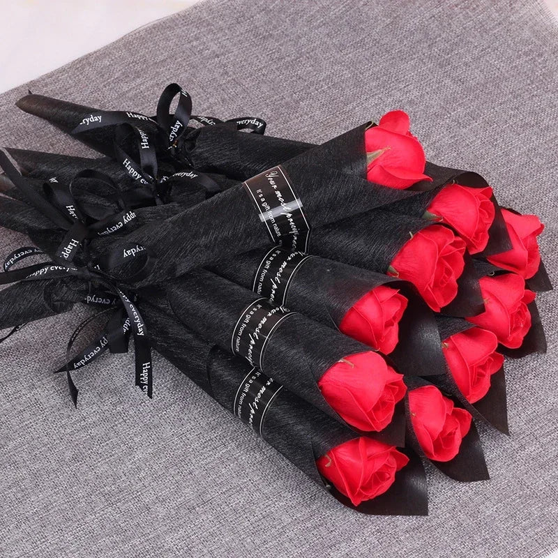5/10/20 Pcs Red Rose Bouquet Artificial Flower Eternal Rose Valentine's Day Teacher's Day Mother's Day Gift Giving Bunch Flower
