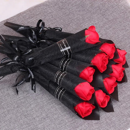 5/10/20 Pcs Red Rose Bouquet Artificial Flower Eternal Rose Valentine's Day Teacher's Day Mother's Day Gift Giving Bunch Flower