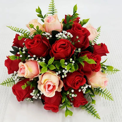 18 Heads Real Happy Lucky Flower 8 Colors Photography Photo Gift Valentine's Day Flowers Mini Natural Simulated Rose