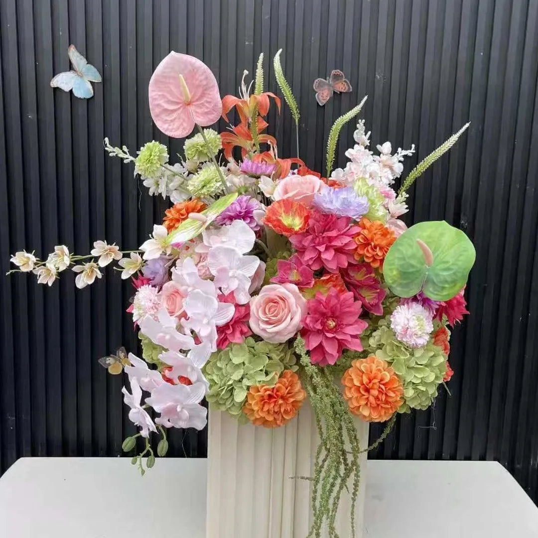Wedding Props Artificial Flower Ball Luxury Floral Arrangements Table Centerpieces Flower Ball Road Lead Flower Prop Party Decor