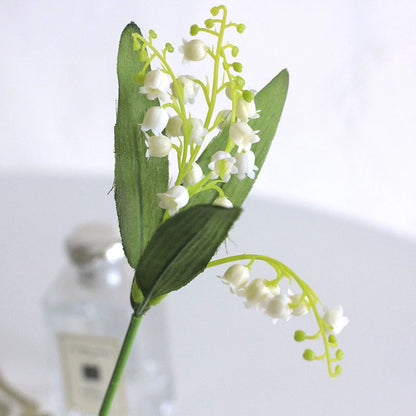 1/2/5bundles Ins Style 6-Pronged Simulation Bell Orchid Home Soft Decoration Artificial Flower Bell Flower Wedding Celebration