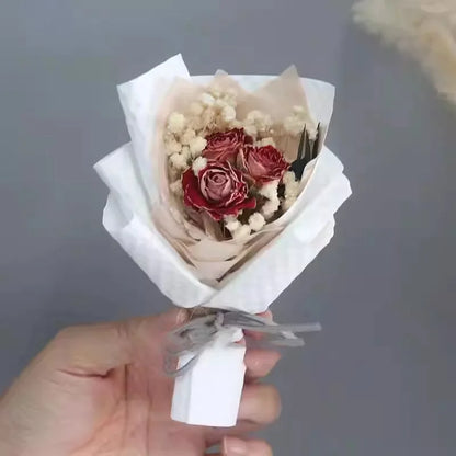 Preserved Baby's Breath Dried Flower Bouquet, Ins Popular Gypsophila, Birthday Gift for Best Friend Girlfriend, Home Decoration