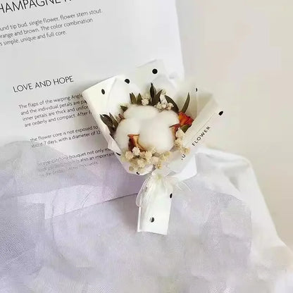Preserved Baby's Breath Dried Flower Bouquet, Ins Popular Gypsophila, Birthday Gift for Best Friend Girlfriend, Home Decoration