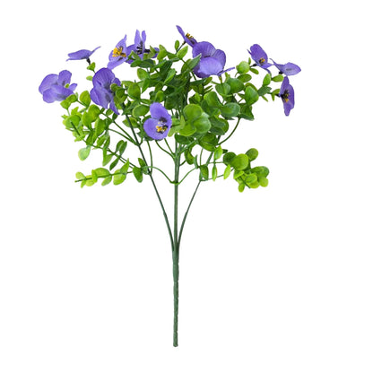 Artificial Silk Pansy Plants Outdoor Yard Event Party Holiday Wedding Bridal Bouquets Home Room Dining Table Vase DIY Decoration