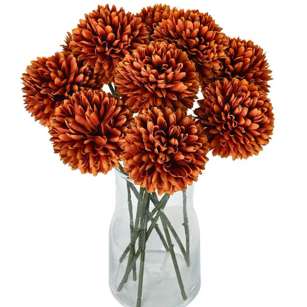 3/5PCS Artificial Flower Silk Dandelion Hydrangea Room Vase Wreaths Wedding Bouquet Bridal Festival Party Yard Accessories Decor