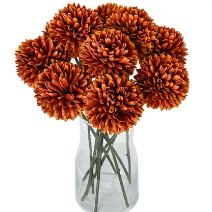 3/5PCS Artificial Flower Silk Dandelion Hydrangea Room Vase Wreaths Wedding Bouquet Bridal Festival Party Yard Accessories Decor