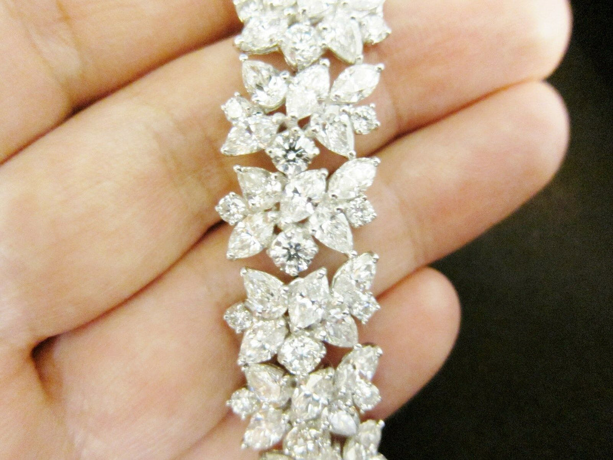 DIAMOND BRACELET FIFTY FOUR ROUND THIRTY SIX PEAR FIFTY FOUR MARQUISE BRACELET