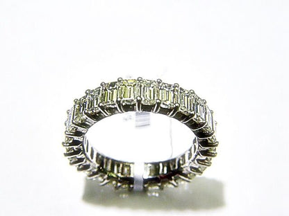 27 EMERALD SHAPE DIAMOND ETERNITY BAND