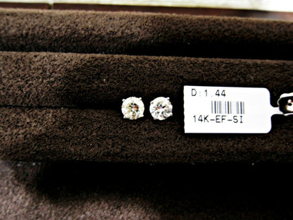 DIAMOND ROUND BRILLIANT SHAPE STUD EARRING