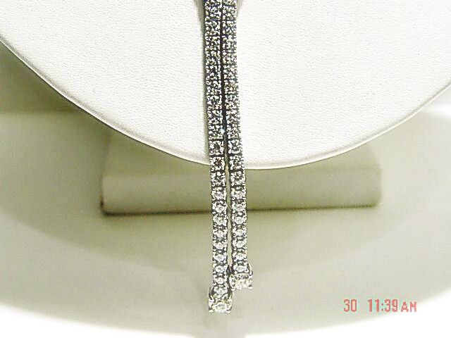 DIAMOND ROUND BRILLIANT SH NECKLACE 2 BIG DROP DIAMOND TO BACK SET NECKLACE