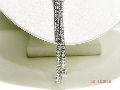 DIAMOND ROUND BRILLIANT SH NECKLACE 2 BIG DROP DIAMOND TO BACK SET NECKLACE