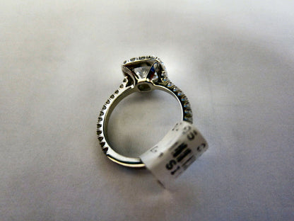 GIA CERTIFIED H COLOR SI1 CLARITY GRADE CUSHION SHAPE DIAMOND ENGAGEMENT RING
