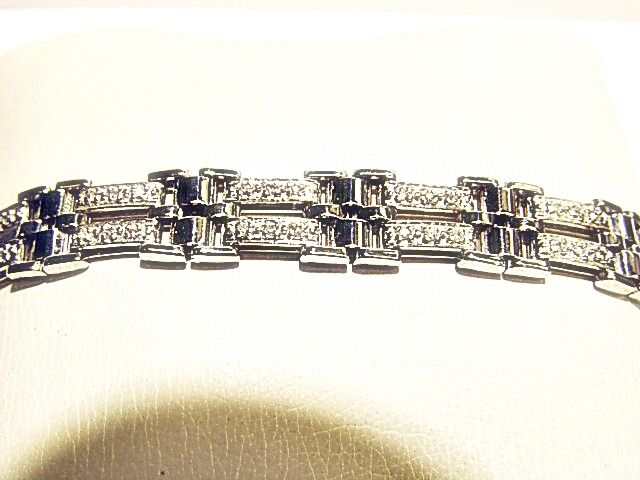 DIAMOND ROUND BRILLIANT SHAPE DIAMOND MENS BRACELET