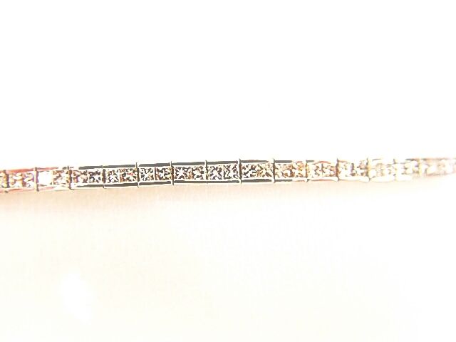 86 PRINCESS CUT DIAMONDS CHANNEL SET TENNIS BRACELET DIAMOND TENNIS BRACELET
