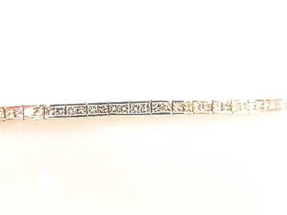 86 PRINCESS CUT DIAMONDS CHANNEL SET TENNIS BRACELET DIAMOND TENNIS BRACELET