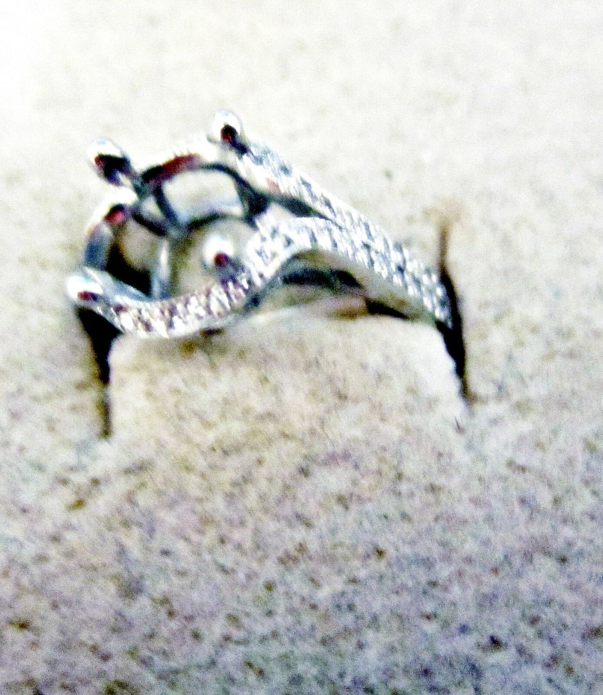 DIAMOND SETTING 3/4 WAY SET FOR 6.80MM STONE SMALL PIECE OF GOLD FOR RE-SIZEING