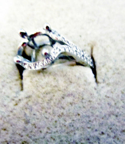 DIAMOND SETTING 3/4 WAY SET FOR 6.80MM STONE SMALL PIECE OF GOLD FOR RE-SIZEING