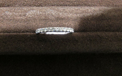 platinum diamond eternity band all around set diamond