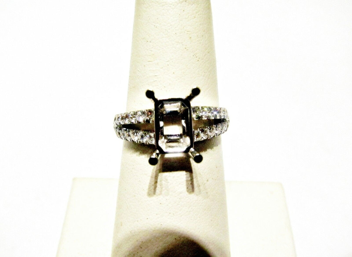 DIAMOND 36 STONE ROUND BRILLIANT SPLIT SETTING ENGAGEMENT SETTING RING DIAMOND